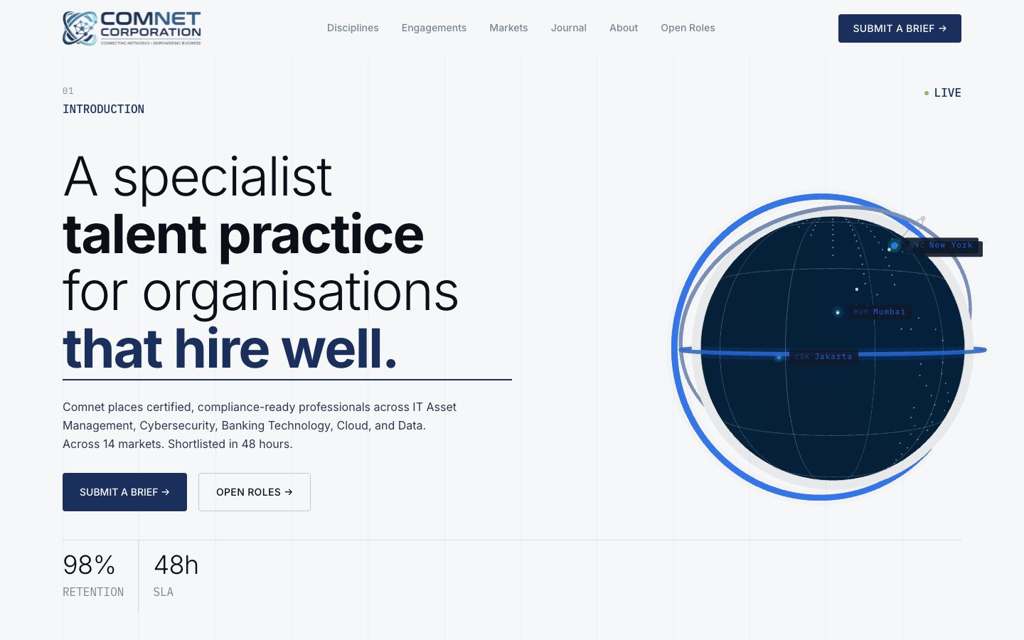 The Comnet Corporation homepage